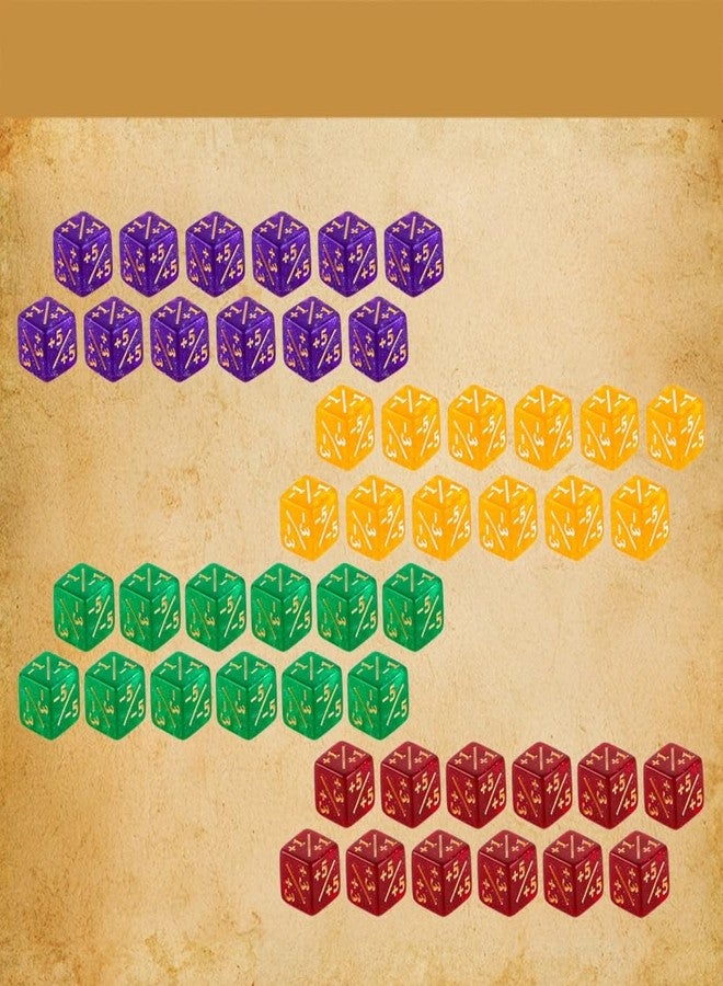 PUGED Color MTG Counter Dice Set Keyword Shield Life Counters with Dice Storage Bag for MTG TGG Table Games (Small) - Image 2